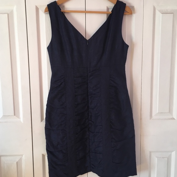 {NANETTE LEPORE} Indigo Sea Maiden V-Neck Dress 10 - Picture 4 of 8